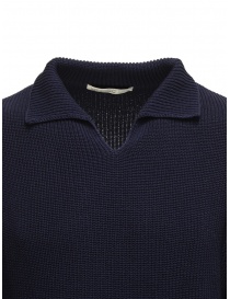 Ballantyne Raw Diamond blue cotton shirt collar pullover price