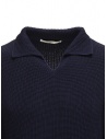 Ballantyne Raw Diamond pullover collo a camicia blu in cotone S2P082 7C037 13777 BLK-NVY prezzo