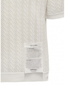 Ballantyne Raw Diamond pierced white cotton polo shirt men s knitwear buy online