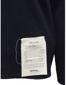 Ballantyne Raw Diamond crewneck seraph in dark blue cashmere men s knitwear buy online