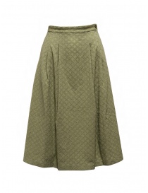 Cellar Door Clelia skirt in pistachio green cotton CLELIA NF421 71 TEA order online