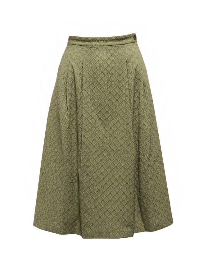 Cellar Door gonna Clelia in cotone verde pistacchio CLELIA NF421 71 TEA gonne donna online shopping