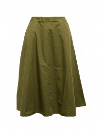 Cellar Door Ambra green khaki checkered skirt AMBRA NF066 76 CAPILET OLIVE