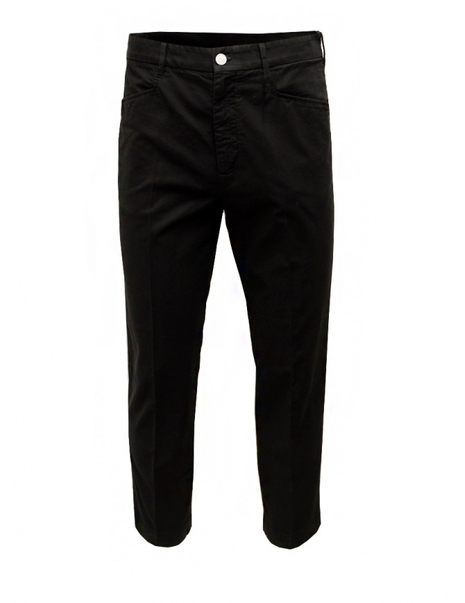 Cellar Door Kurt black cotton trousers KURT NF457 99 BLACK BEAUTY mens trousers online shopping