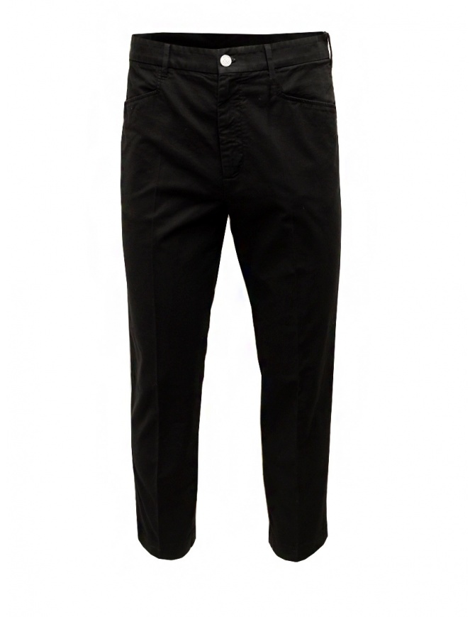 Cellar Door pantalone Kurt in cotone nero KURT NF457 99 BLACK BEAUTY pantaloni uomo online shopping