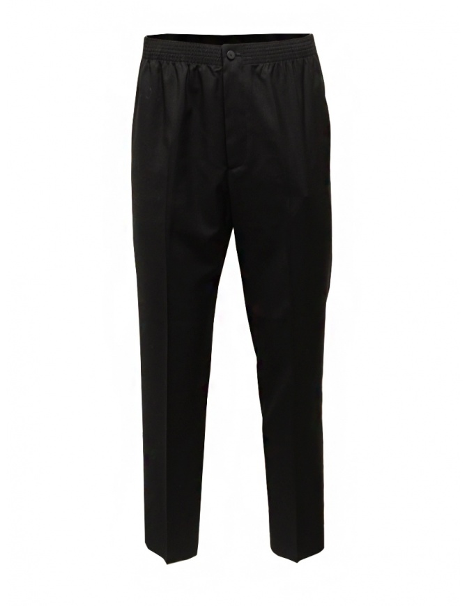 Cellar Door black Ciack trousers with elastic waist CIACK LW291 99 NERO mens trousers online shopping