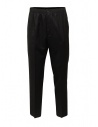 Cellar Door black Ciack trousers with elastic waist buy online CIACK LW291 99 NERO