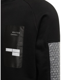 Whiteboards black sweatshirt with bubble wrap sleeves men s knitwear buy online