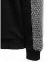 Whiteboards black sweatshirt with bubble wrap sleeves shop online men s knitwear