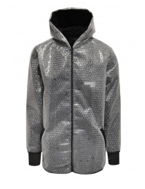 Mens jackets online: Whiteboards bubble wrap jacket with hood