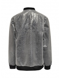 Whiteboards fleece and bubble wrap bomber jacket