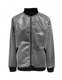 Whiteboards fleece and bubble wrap bomber jacket price online