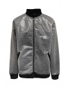 Whiteboards fleece and bubble wrap bomber jacket buy online WB02ZB2021 BLACK