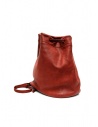 Guidi BK3 piccola borsa secchiello in pelle di cavallo rossashop online borse