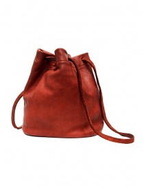 Guidi BK3 piccola borsa secchiello in pelle di cavallo rossa prezzo
