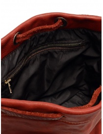 Guidi BK3 piccola borsa secchiello in pelle di cavallo rossa acquista online prezzo