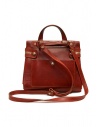Guidi red leather shoulder bag with external pocket shop online bags