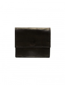 Guidi WT01 mini portafoglio doppio in pelle di canguro nera WT01 PRESSED KANGAROO BLKT