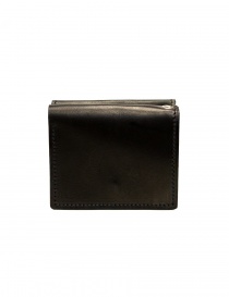 Guidi WT01 mini portafoglio doppio in pelle di canguro nera portafogli acquista online