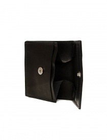 Guidi WT01 mini portafoglio doppio in pelle di canguro nera acquista online