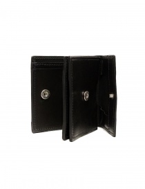 Guidi WT01 mini double wallet in black kangaroo leather buy online price