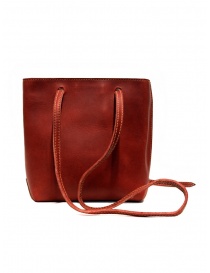Guidi GD08 shoulder bag in red rump leather GD08 GROPPONE FG 1006T