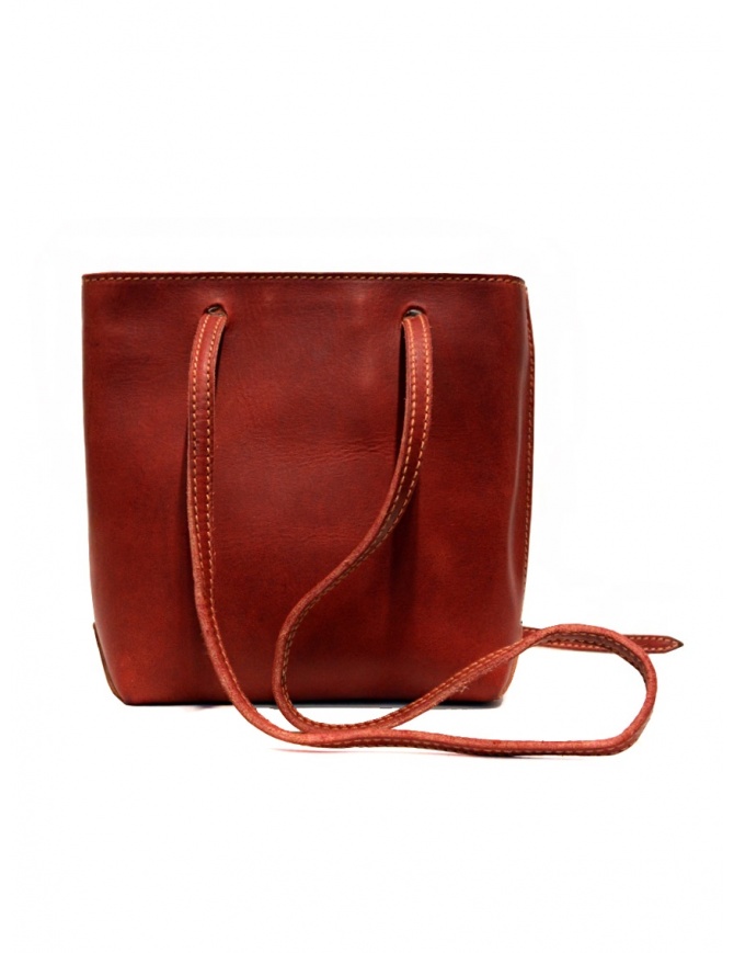 Guidi GD08 shoulder bag in red rump leather GD08 GROPPONE FG 1006T bags online shopping