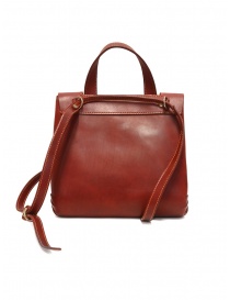 Guidi GD03 red shoulder bag with flap in leather bags buy online