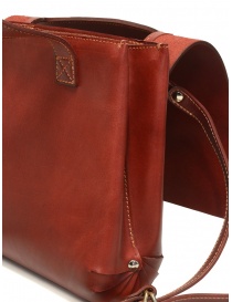 Guidi GD03 red shoulder bag with flap in leather bags price