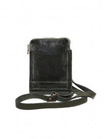 Guidi S04_RU shoulder bag in dark green leather S04_RU COATED CV31T