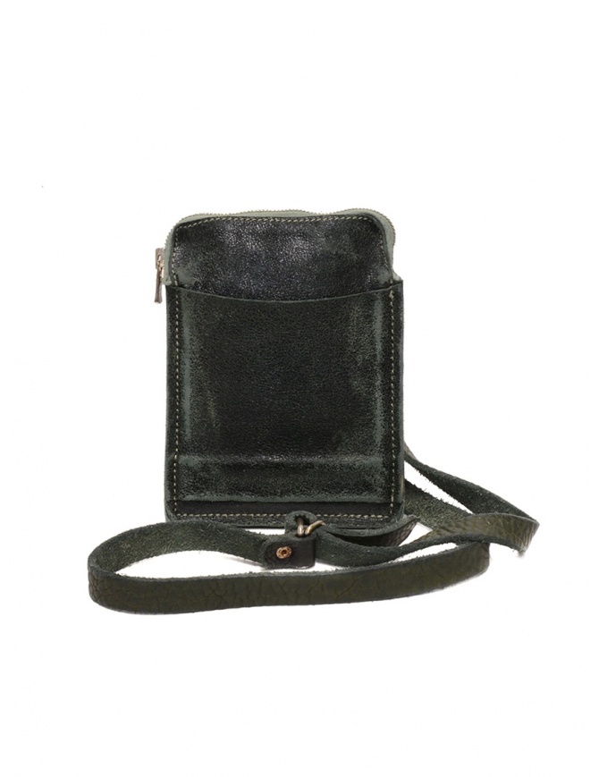 Guidi S04_RU shoulder bag in dark green leather S04_RU COATED CV31T bags online shopping