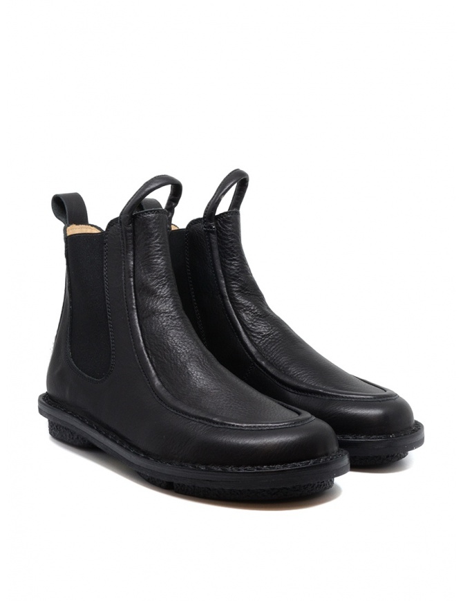 Trippen Reference Chelsea ankle boot in black leather REFERENCE BLK-WAW BLK-SAT KA womens shoes online shopping