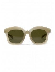 Occhiali online: Kuboraum K7 AR occhiali da sole quadrati color carciofo