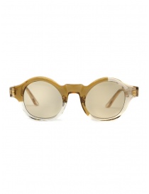 Glasses online: Kuboraum L4 sunglasses transparent sand color with light brown lenses