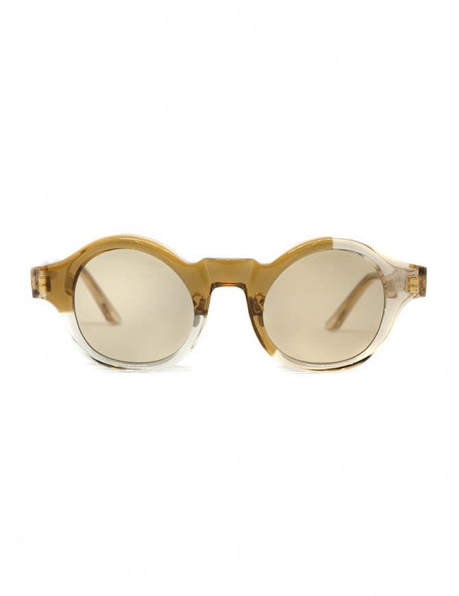 Kuboraum L4 sunglasses transparent sand color with light brown lenses L4 46-24 INCA glasses online shopping