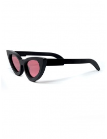 Kuboraum Y7 cat-eye sunglasses with pink lenses buy online