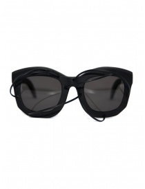 Occhiali online: Kuboraum Maske B2 49-25 occhiali neri con cerchi metallici