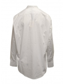 Sara Lanzi oversized white shirt with mandarin collar