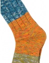 Kapital blue, orange, green horizontal striped socks shop online socks
