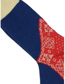 Kapital blue red and white patterned socks buy online