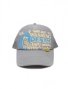 Kapital cappellino grigio con scritta frontale bianca e azzurra acquista online K2103XH529 GRAY