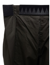 Kapital Easy Beach pantalone grigio scuro con fascia in velcro pantaloni donna acquista online
