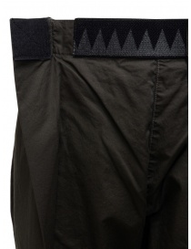 Kapital Easy Beach pantalone grigio scuro con fascia in velcro pantaloni donna acquista online