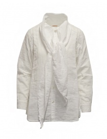 Kapital white shirt with bow at the neck K2009LS004 WHT order online