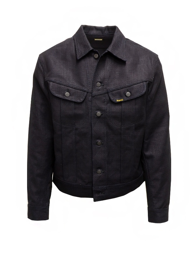 Kapital dark blue trucker jacket with sahisko stitching KAP-103 No.1.2.3-S mens jackets online shopping