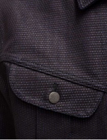 Kapital giacca trucker blu scuro con cuciture sashiko giubbini uomo acquista online