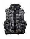 Kapital gilet imbottito reversibile in nylon Keel nero acquista online EK-1001 BLACK