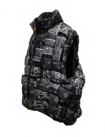 Kapital reversible padded vest in black Keel nylon buy online