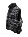 Kapital reversible padded vest in black Keel nylon shop online mens jackets