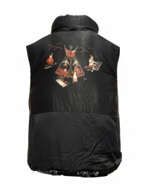 Kapital reversible padded vest in black Keel nylon buy online price